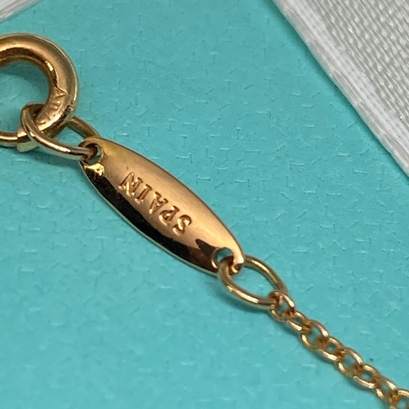 Tiffany & Co .10 Peretti Damond by the yard 18k rose gold 16” W/box MSRP $1300 - Picture 5 of 8